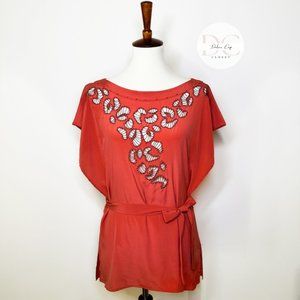 Bebe Blouse Silk Size Small